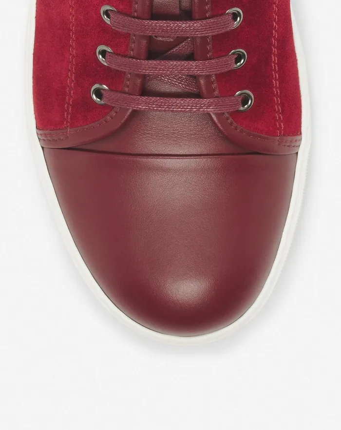 Dbb1 Leather And Suede Sneakers Burgundy Men Lanvin DBB1
