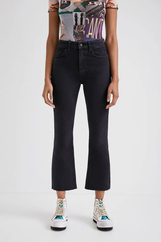 Desigual Flared Ankle Grazer Jeans Women Jeans