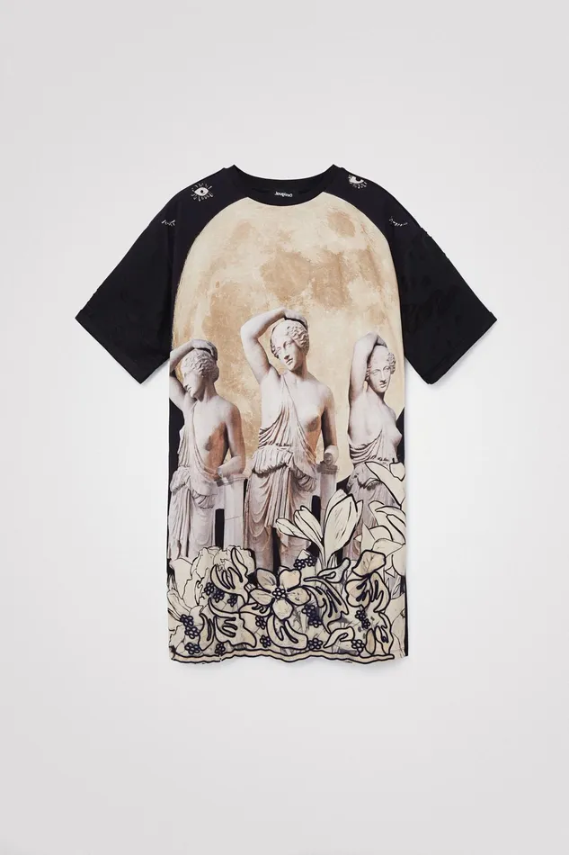 Desigual Greece Tshirt Dress Women Dresses