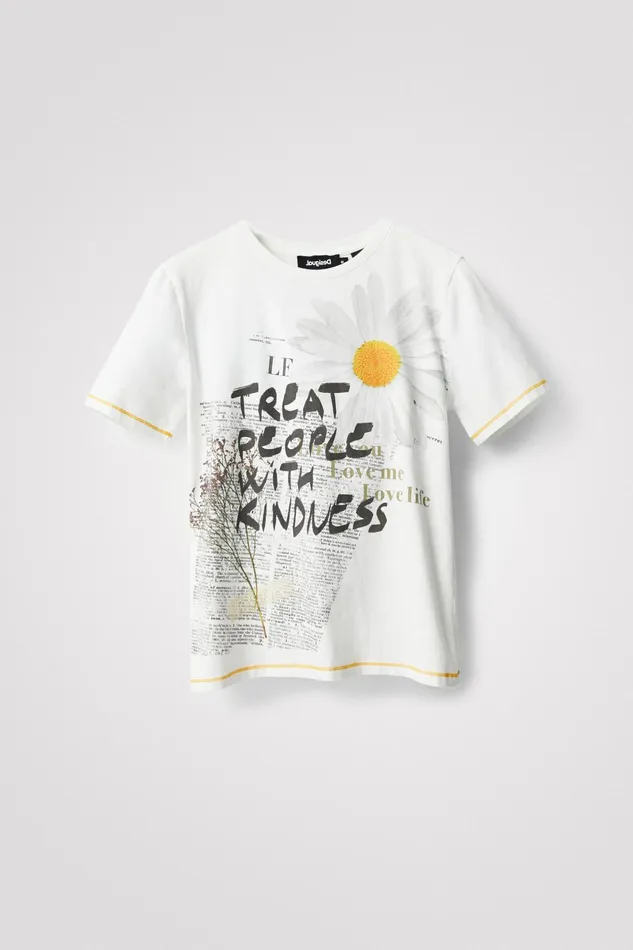 Desigual Kindness Daisy Tshirt Women Tshirts