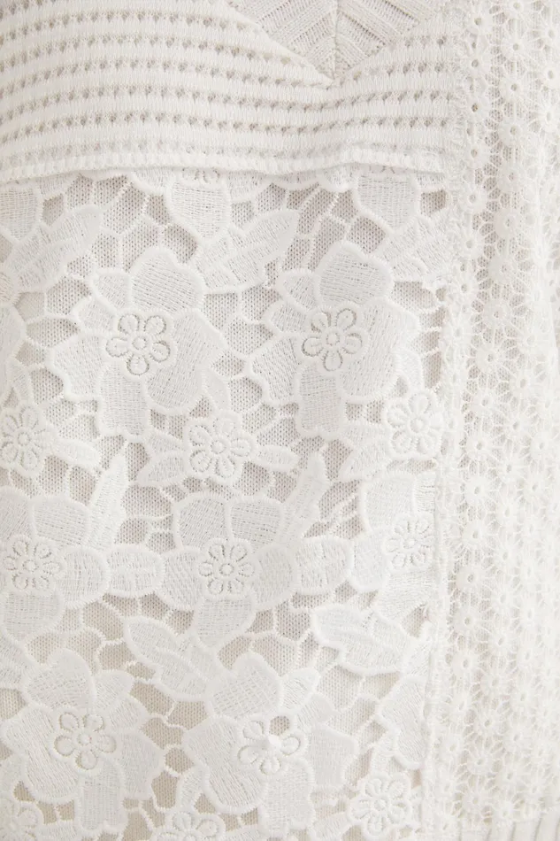 Desigual Lace Patchwork Jumper Women Sweaters