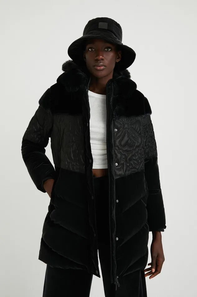 Desigual Long Padded Jacket Women Jackets