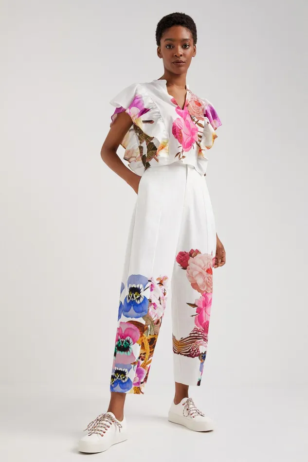 Desigual M Christian Lacroix Floral Blouse Women Tops and Shirts