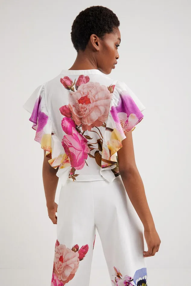 Desigual M Christian Lacroix Floral Blouse Women Tops and Shirts