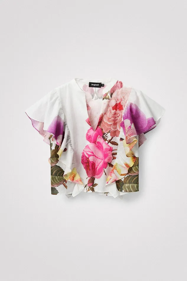 Desigual M Christian Lacroix Floral Blouse Women Tops and Shirts