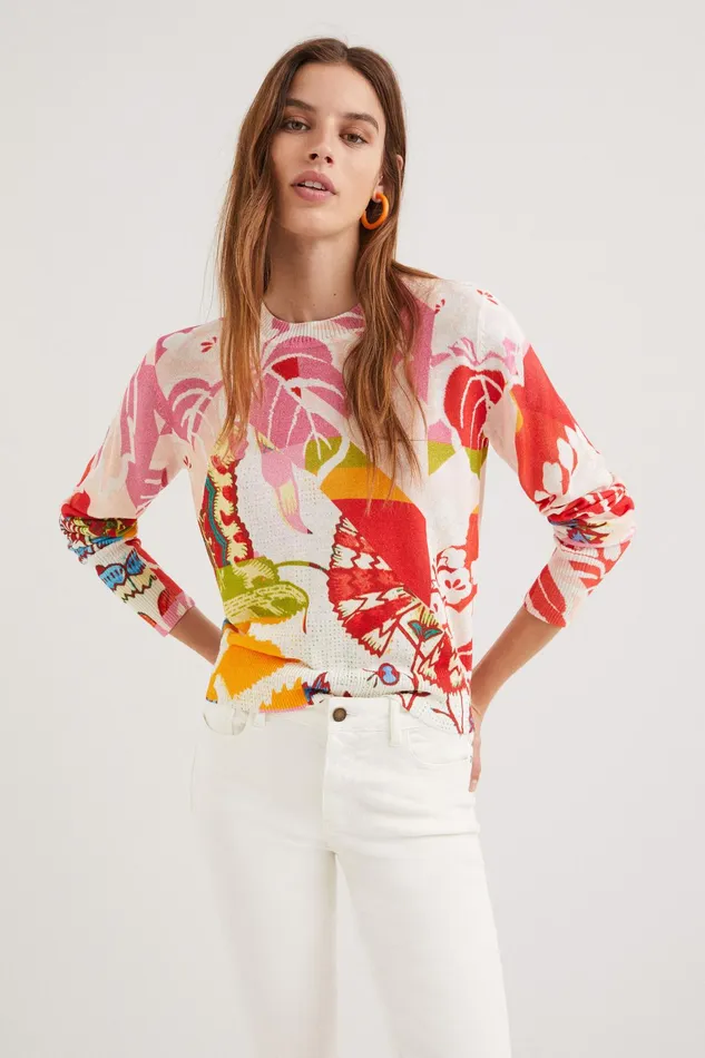 Desigual M Christian Lacroix Print Jumper Women Sweaters