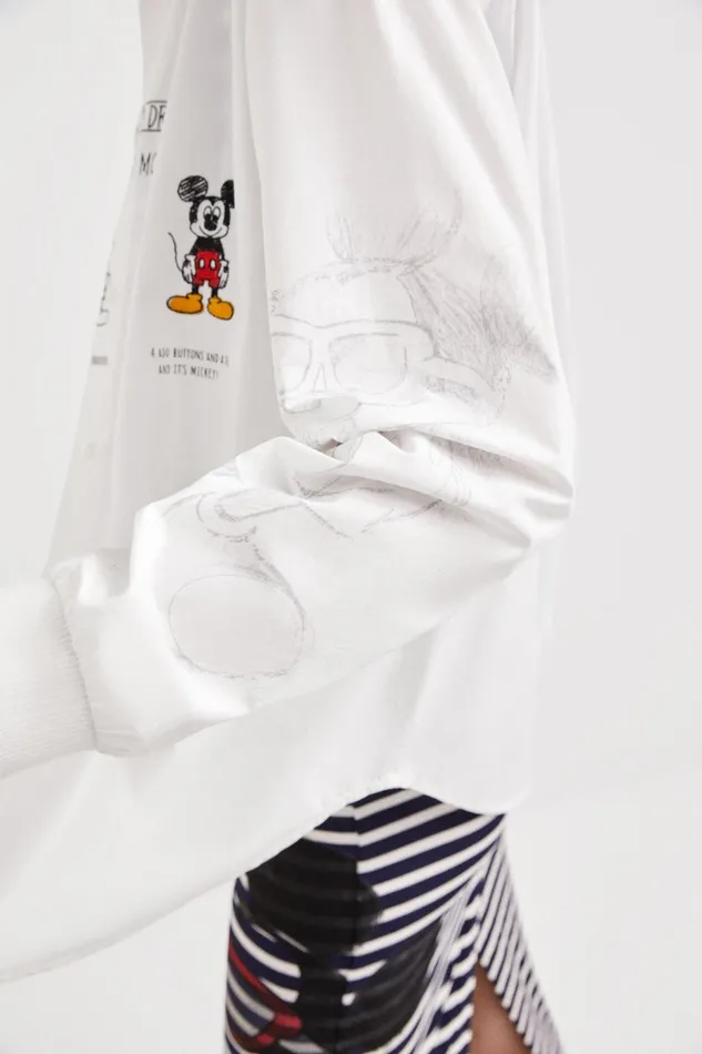 Desigual Mickey Mouse Shirt Women Tops and Shirts