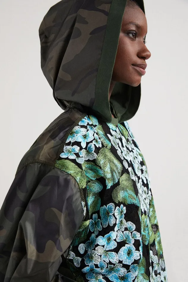 Desigual Oversized Flower Sweatshirt Women Sportswear
