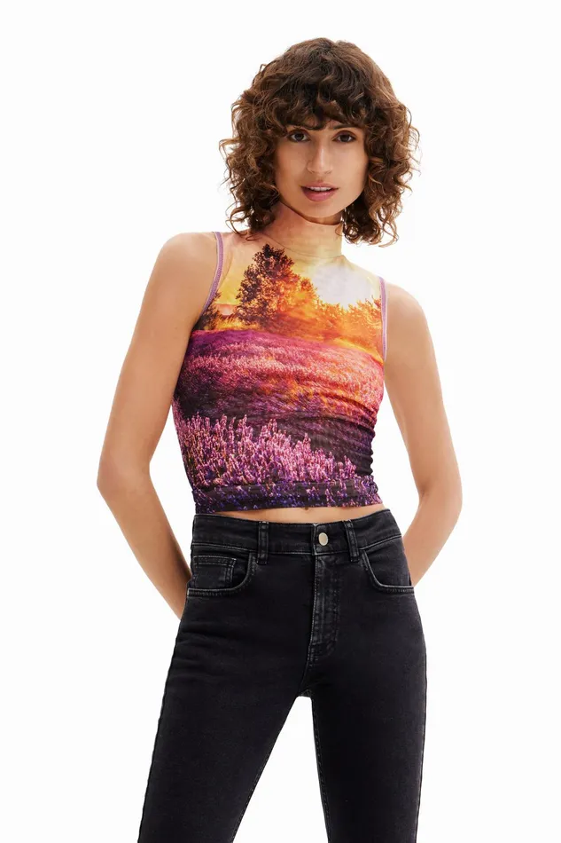 Desigual Photographic Print Tshirt Women Tshirts