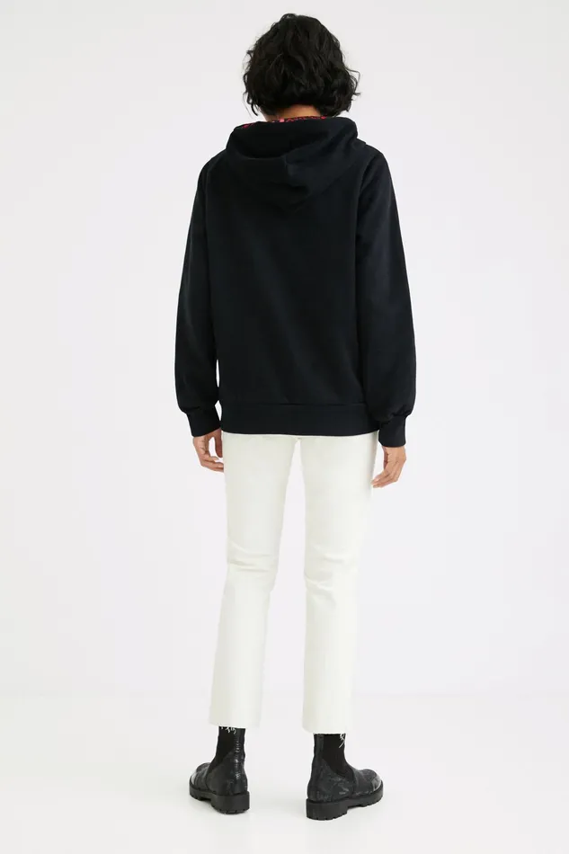 Desigual Plush Hooded Sweatshirt Women Sweatshirts