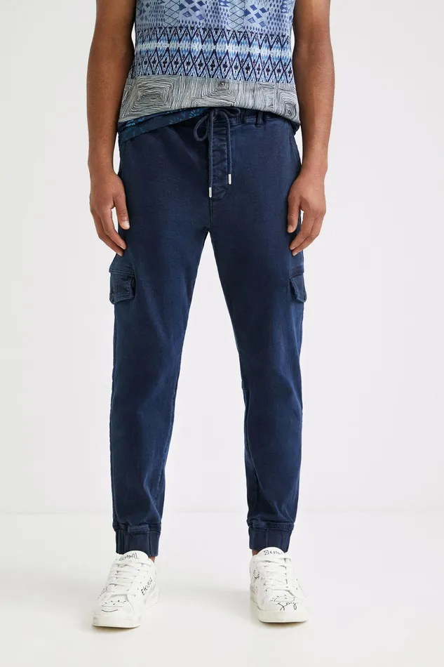 Desigual Pocket Joggers Mens Jeans and Pants
