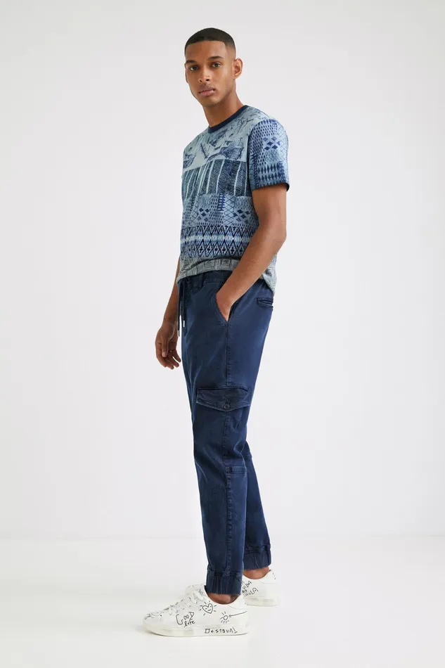 Desigual Pocket Joggers Mens Jeans and Pants