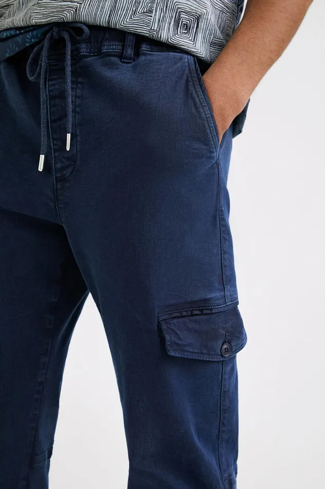 Desigual Pocket Joggers Mens Jeans and Pants
