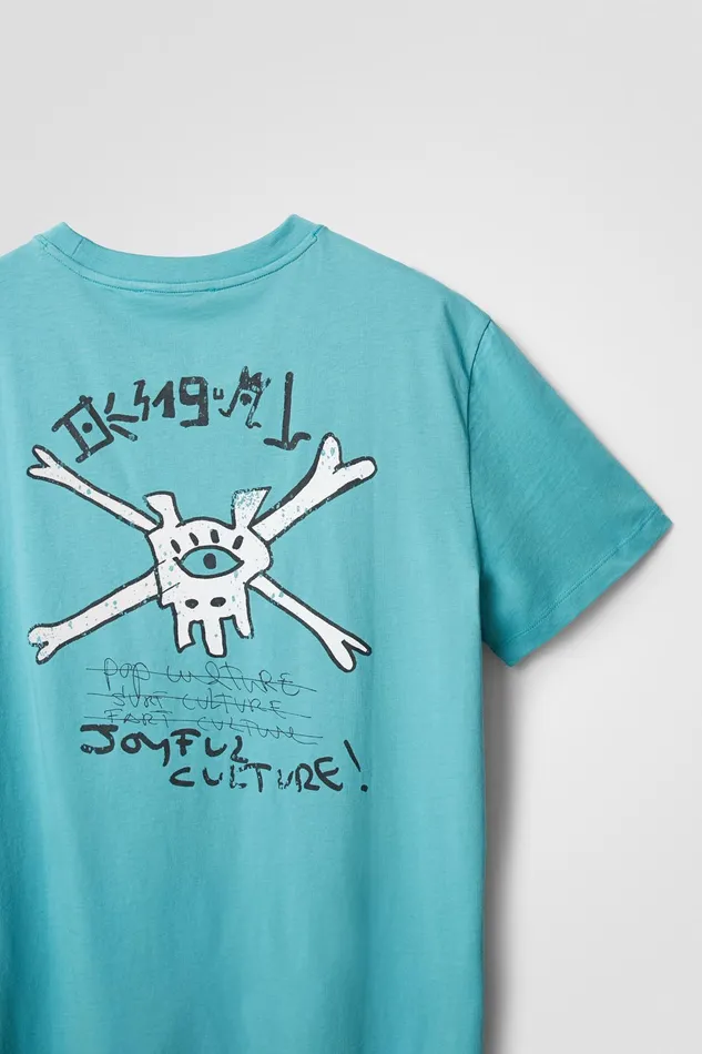 Desigual Shortsleeve Eye Tshirt Mens Tshirt and Polos