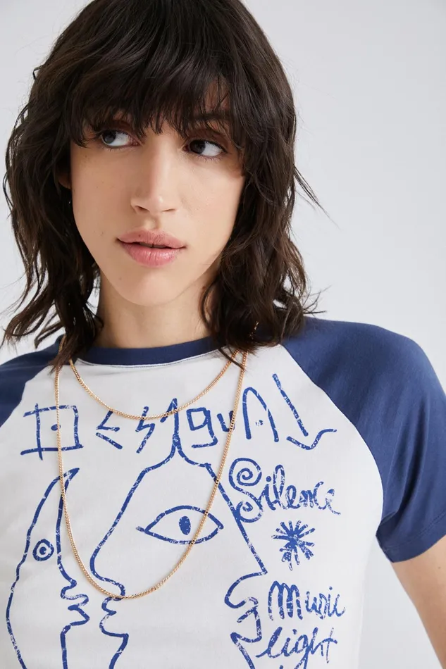 Desigual Shortsleeve Faces Tshirt Women Tshirts