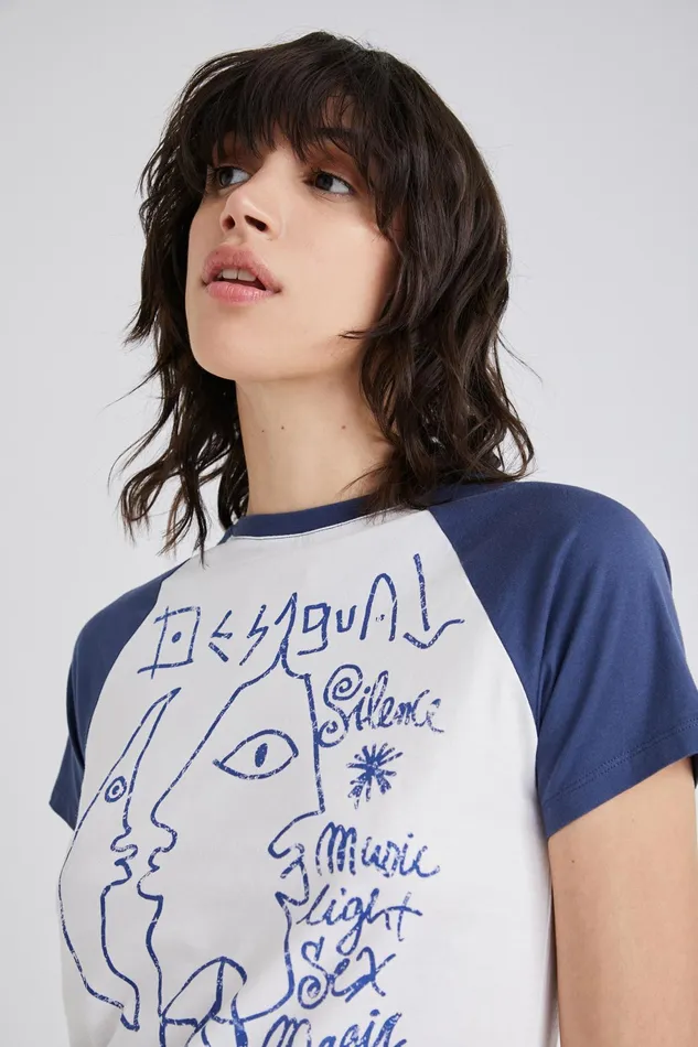 Desigual Shortsleeve Faces Tshirt Women Tshirts