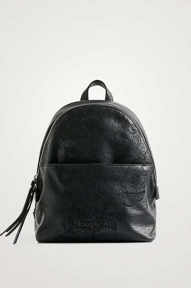Desigual Small Backpack With Embroideries Women Backpacks