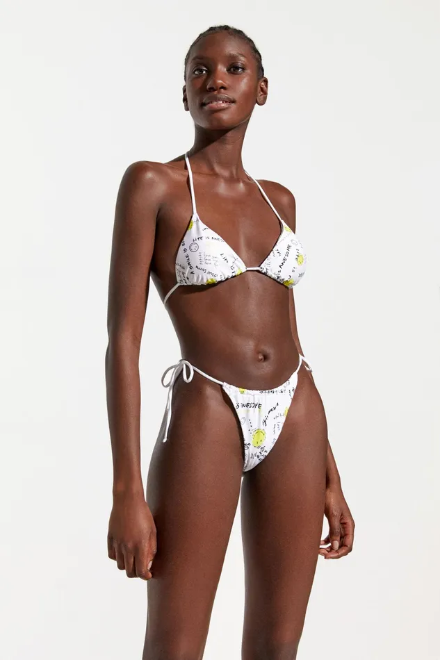 Desigual Smiley Bikini Bottoms Women Swimwear