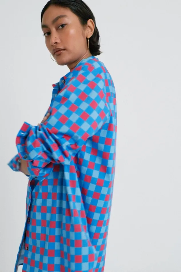 Desigual Stella Jean Oversize Shirt Women Tops and Shirts