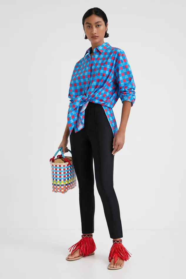 Desigual Stella Jean Oversize Shirt Women Tops and Shirts