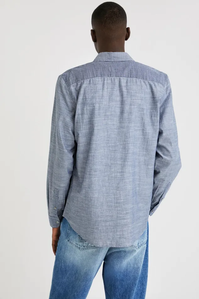 Desigual Striped Shirt Mens Shirts