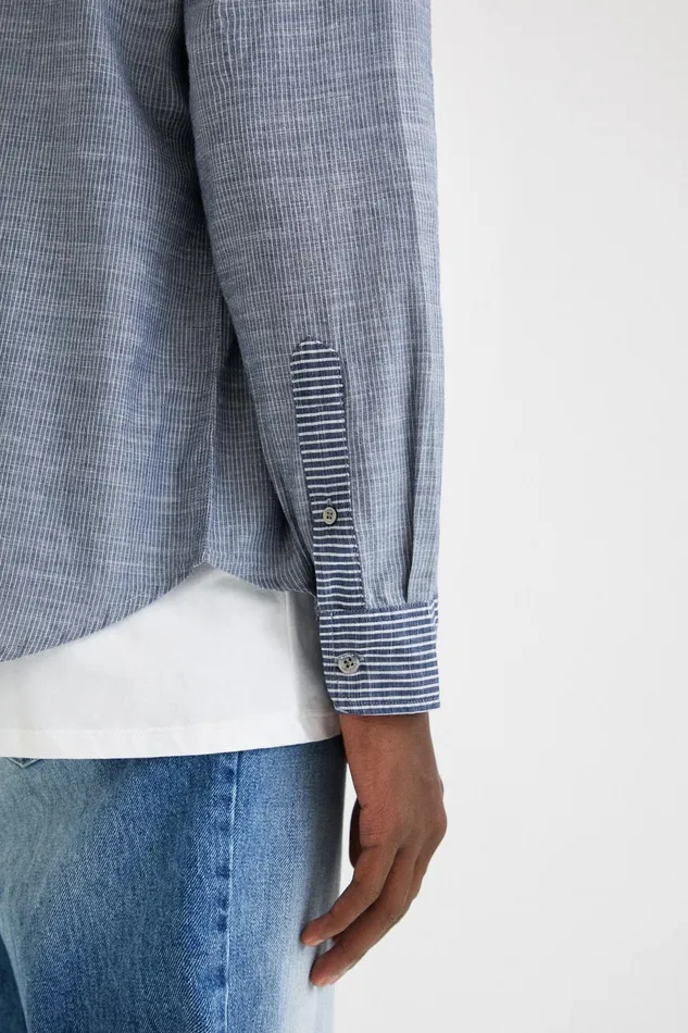 Desigual Striped Shirt Mens Shirts
