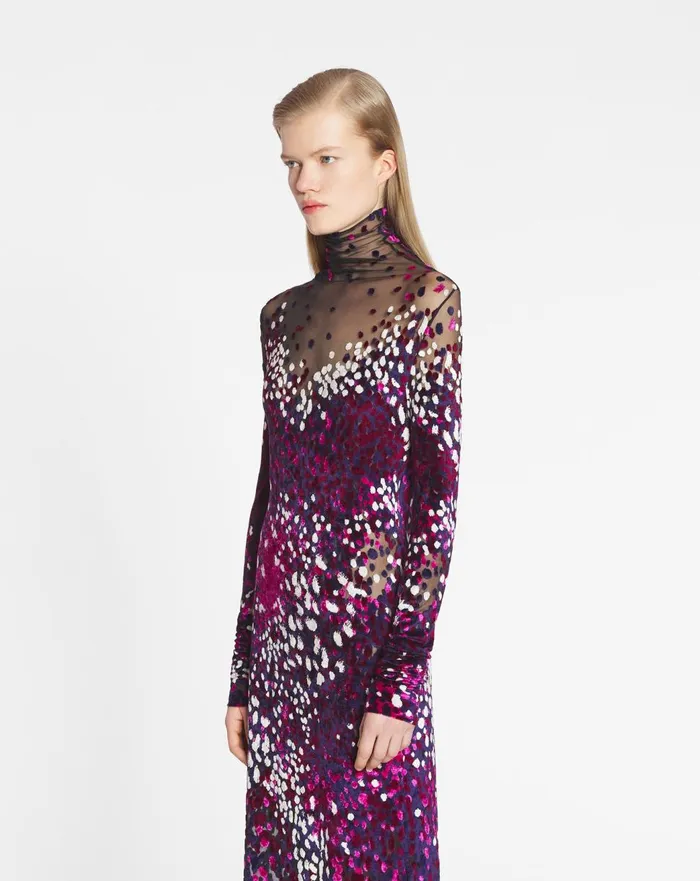 Devoured Jersey Dress Fuchsiajapanese Ink Women Lanvin Dresses Devoured Jersey Dress Fuchsiajapanese Ink Women Lanvin Dresses