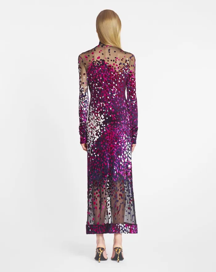Devoured Jersey Dress Fuchsiajapanese Ink Women Lanvin Dresses Devoured Jersey Dress Fuchsiajapanese Ink Women Lanvin Dresses