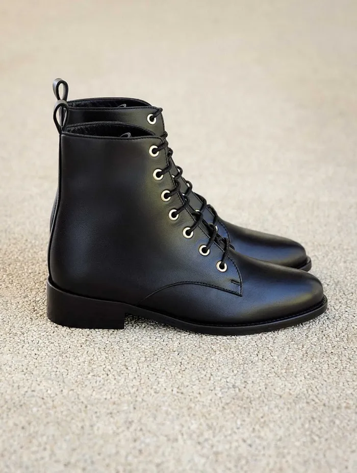 Doria Passion Black Women Bobbies Ankle Boots Doria Passion Black Women Bobbies Ankle Boots