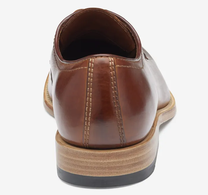 Dress Shoes Men Dudley Plain Toe Tan DipDyed Calfskin Johnston and Murphy