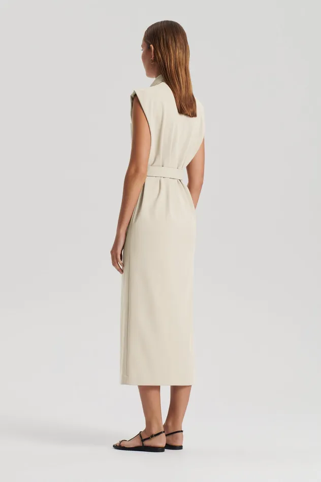 Dresses ITALIAN PATCH POCKET DRESS NOUGAT Scanlan Theodore Women