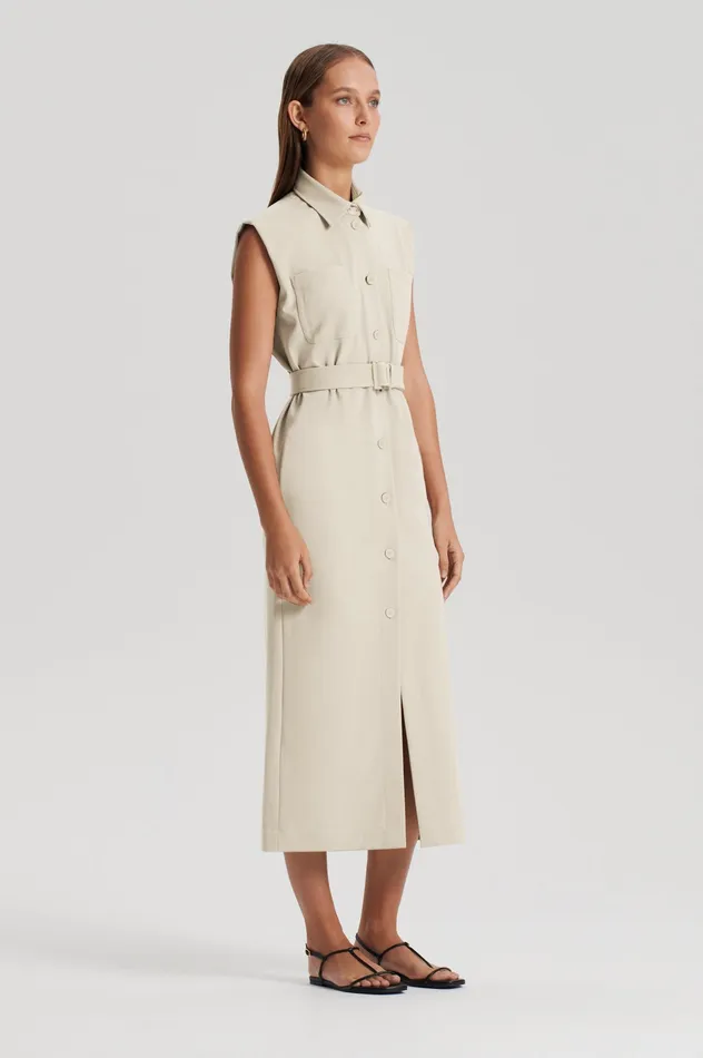 Dresses ITALIAN PATCH POCKET DRESS NOUGAT Scanlan Theodore Women