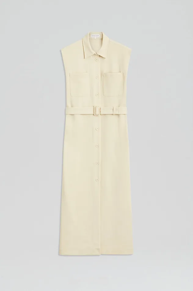 Dresses ITALIAN PATCH POCKET DRESS NOUGAT Scanlan Theodore Women