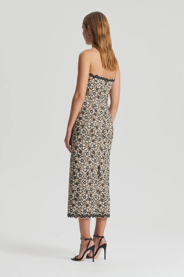 Dresses Scanlan Theodore Women EMBROIDERED FLORAL DRESS BLACKCREAM Dresses Scanlan Theodore Women EMBROIDERED FLORAL DRESS BLACKCREAM
