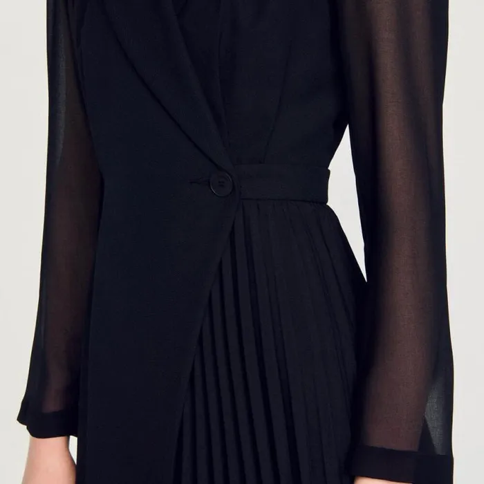 Dresses Women SANDRO Wraparound Dress Black