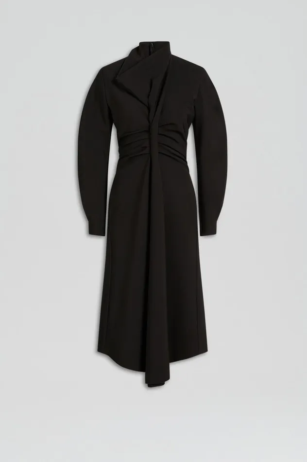 Dresses Women SOFT ROLL NECK DRESS BLACK Scanlan Theodore Dresses Women SOFT ROLL NECK DRESS BLACK Scanlan Theodore