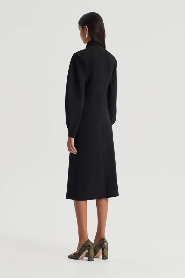 Dresses Women SOFT ROLL NECK DRESS BLACK Scanlan Theodore Dresses Women SOFT ROLL NECK DRESS BLACK Scanlan Theodore