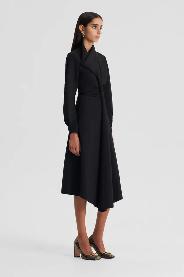 Dresses Women SOFT ROLL NECK DRESS BLACK Scanlan Theodore Dresses Women SOFT ROLL NECK DRESS BLACK Scanlan Theodore