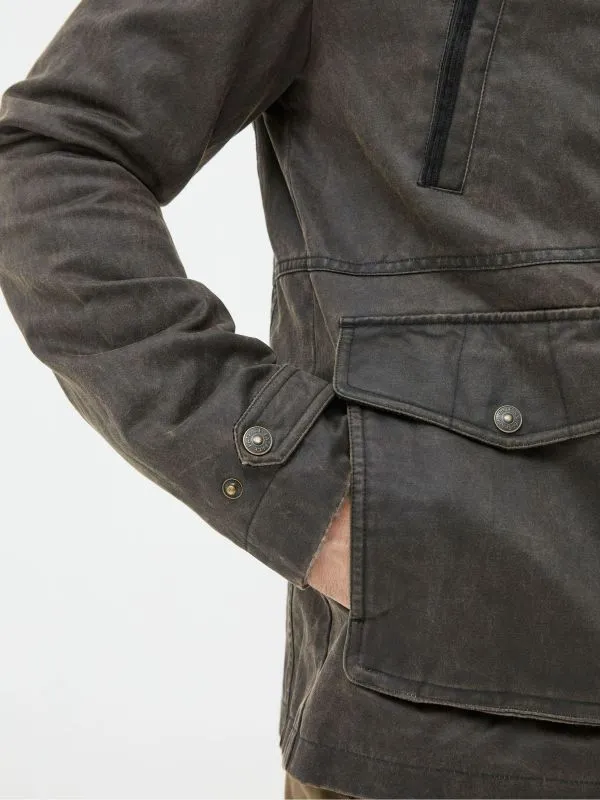 Fat Face Coats and Jackets Men Broadsands Brown Funnel Neck Jacket