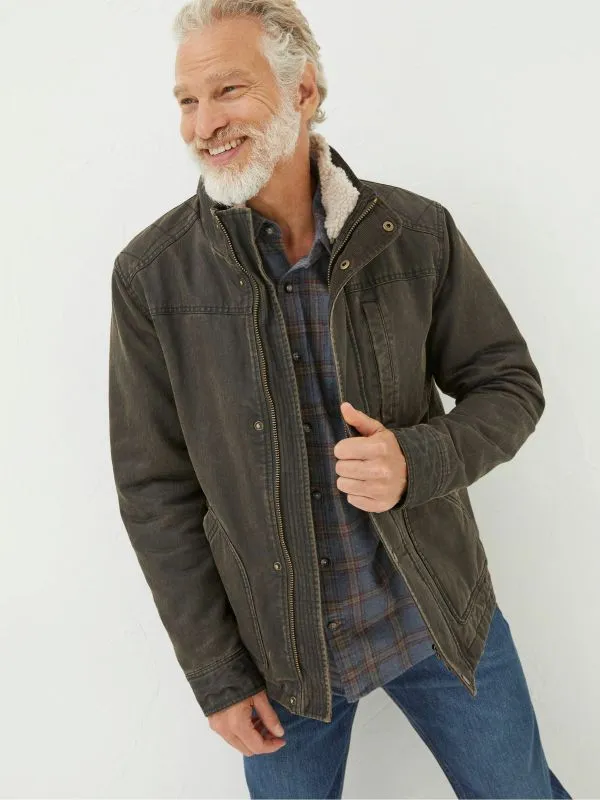 Fat Face Coats and Jackets Men Broadsands Brown Jacket