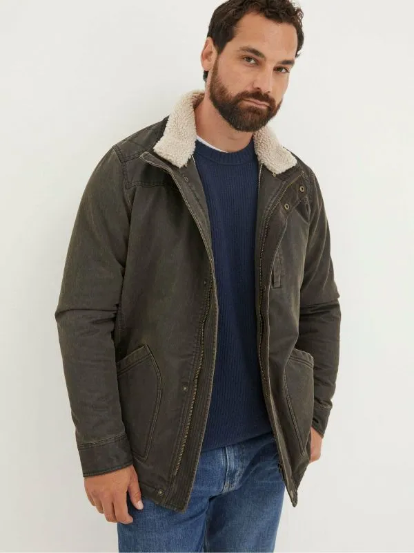 Fat Face Coats and Jackets Men Broadsands Brown Jacket
