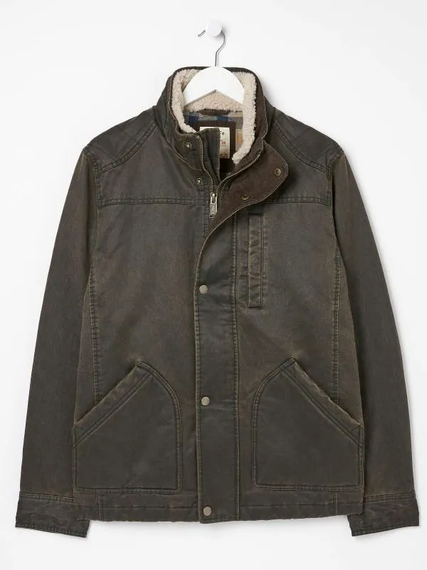 Fat Face Coats and Jackets Men Broadsands Brown Jacket