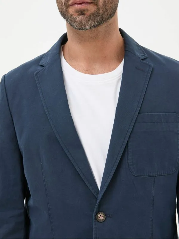 Fat Face Coats and Jackets Men Chilworth Blue Cotton Blazer