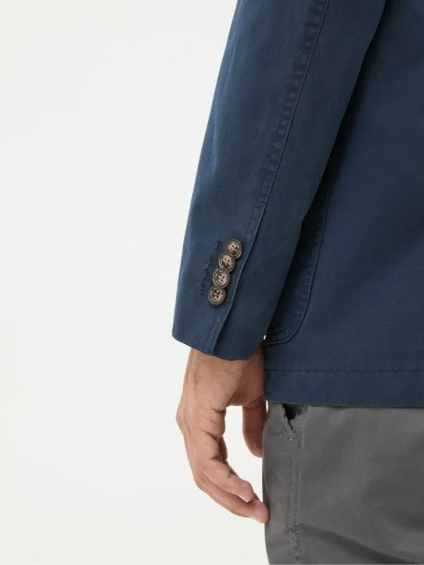 Fat Face Coats and Jackets Men Chilworth Blue Cotton Blazer