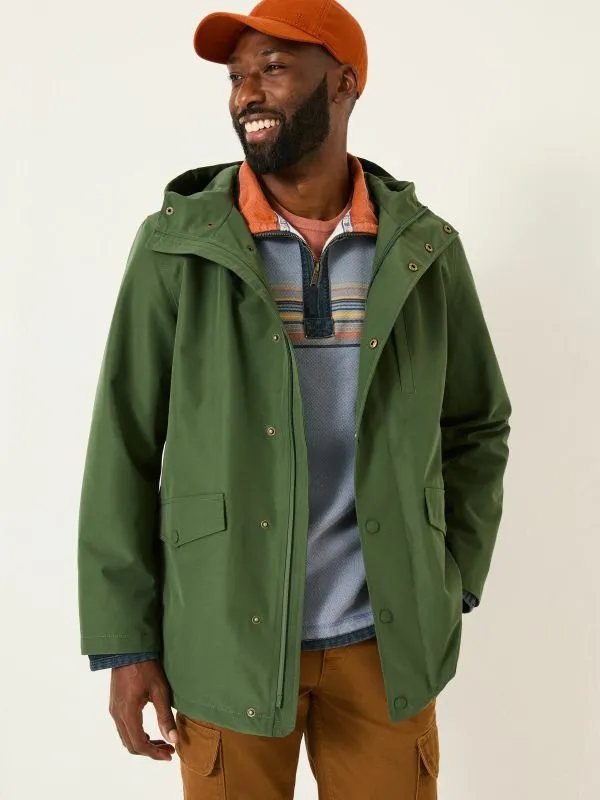 Fat Face Coats and Jackets Men Dark Green Westbay Raincoat