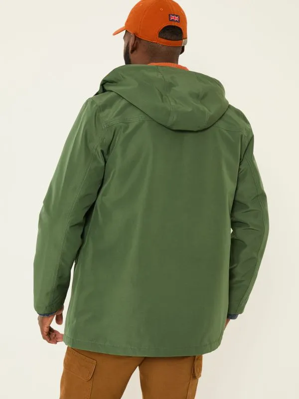 Fat Face Coats and Jackets Men Dark Green Westbay Raincoat
