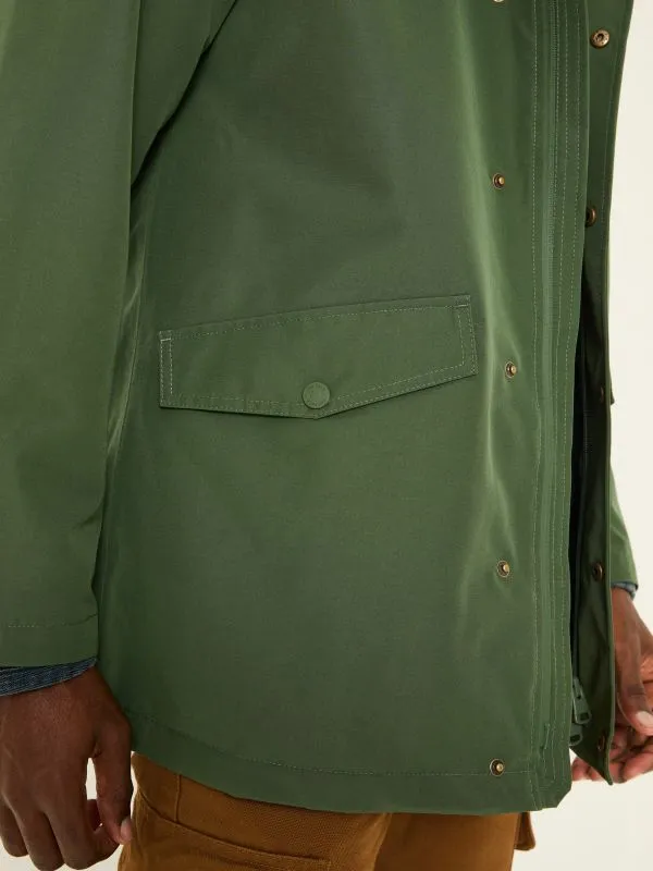 Fat Face Coats and Jackets Men Dark Green Westbay Raincoat