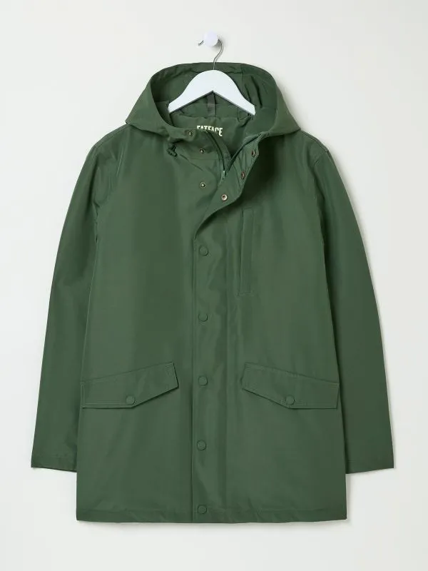 Fat Face Coats and Jackets Men Dark Green Westbay Raincoat