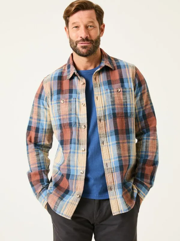 Fat Face Coats and Jackets Men Multi Long Sleeve Hythe Check 100 Cotton Shirt