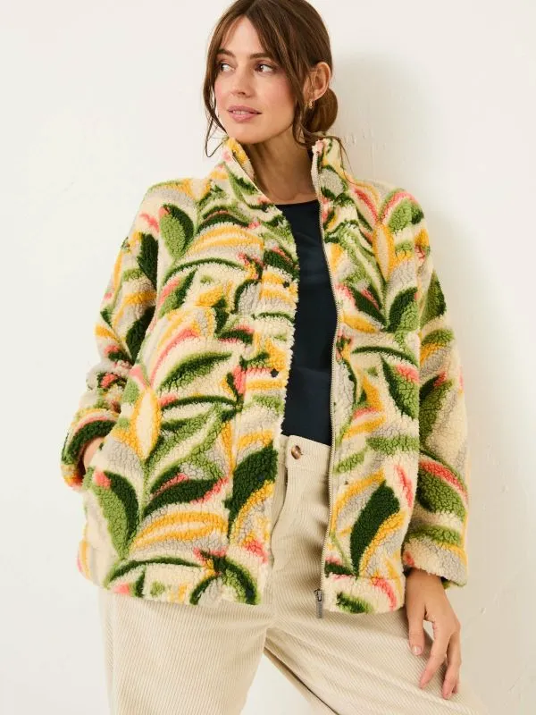 Fat Face Coats and Jackets Women Natural Fleece Jacket